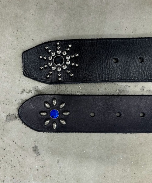 A'GEM/9 × .kom 『A'gem/エージェム』 フラワースタッズベルト A'gem