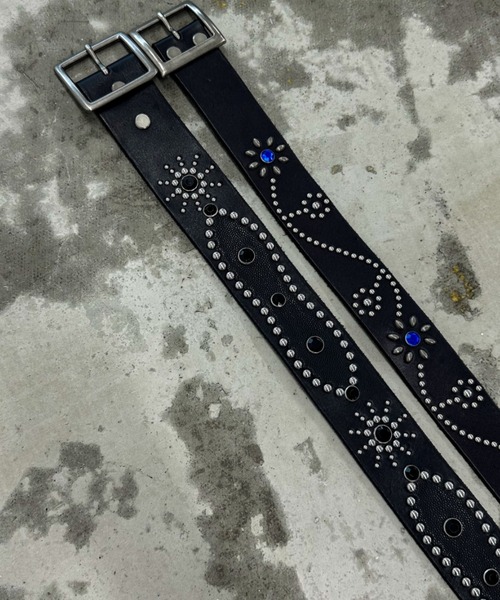 A'GEM/9 × .kom 『A'gem/エージェム』 フラワースタッズベルト A'gem