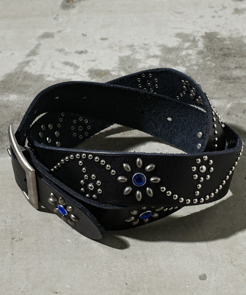 A'GEM/9 × .kom 『A'gem/エージェム』 フラワースタッズベルト A'gem