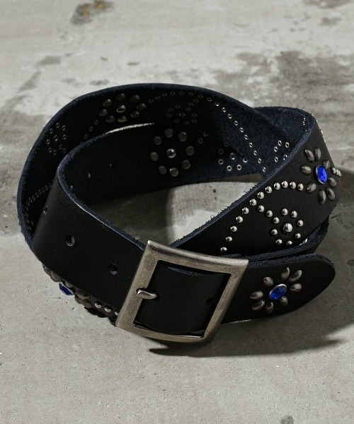 A'GEM/9 × .kom 『A'gem/エージェム』 フラワースタッズベルト A'gem