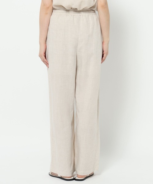 studio CLIP(スタディオクリップ)の「【daily CLIP】麻混イージーパンツ(その他パンツ・レディース・オフホワイト/ブラック・FREE)」の12枚目の写真