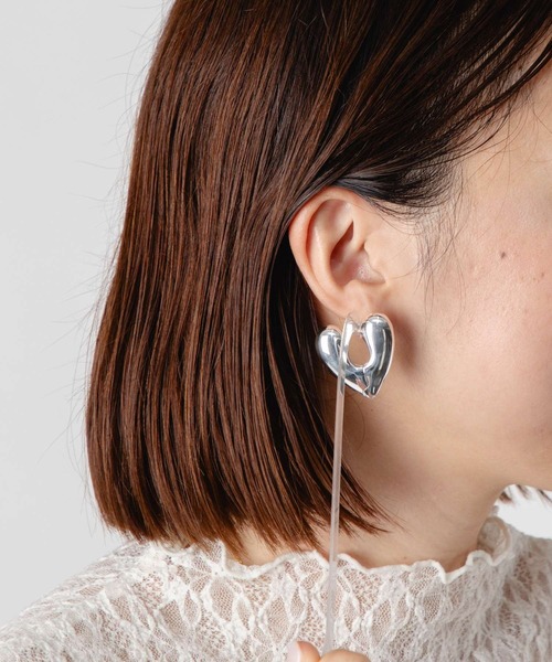 ANNIKA INEZ【HEART HOOPS ラージピアス】 ANNIKA INEZ】HEART HOOPS ラージピアス（ゴールド） | goldand