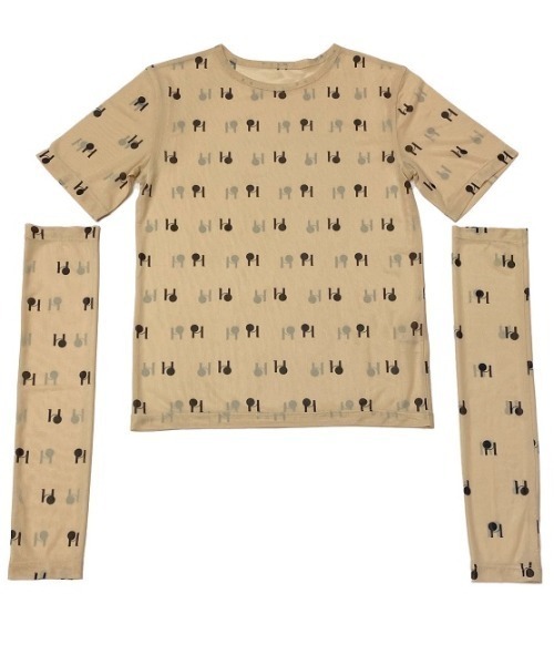 HONEY MI HONEY(ハニーミーハニー)の「logo tulle two-way tops(Tシャツ/カットソー・レディース・ベージュ/オフホワイト/ブラック・FREE)」の19枚目の写真