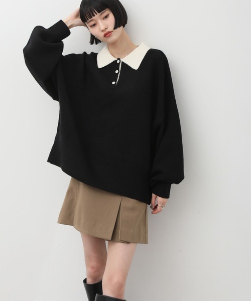 NOGLE（ノグル）の「【NOGLE/ノグル】ウールテックプリーツミニスカート（スカート・レディース・グレー/ベージュ/ブラウン・S/M）」の5枚目の写真