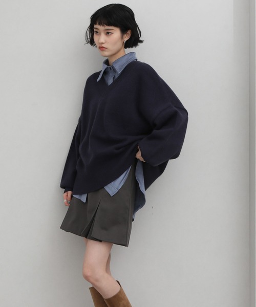 NOGLE（ノグル）の「【NOGLE/ノグル】ウールテックプリーツミニスカート（スカート・レディース・グレー/ベージュ/ブラウン・S/M）」の18枚目の写真