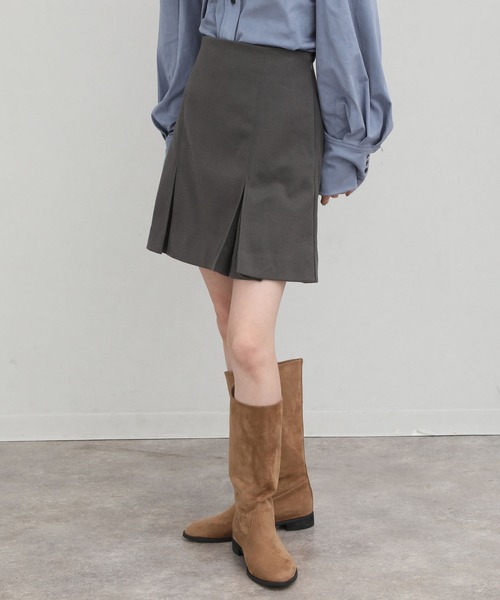 NOGLE（ノグル）の「【NOGLE/ノグル】ウールテックプリーツミニスカート（スカート・レディース・グレー/ベージュ/ブラウン・S/M）」の19枚目の写真