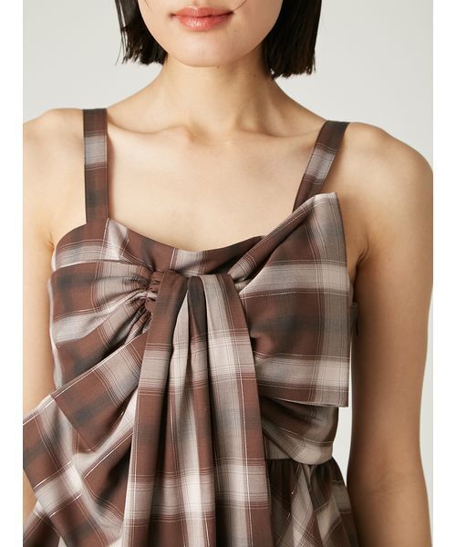 オンブレラメチェックリボンキャミ（キャミソール）｜FRAY I.D（フレイ
