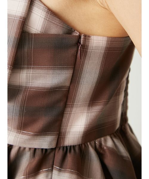 FRAY I.D（フレイアイディー）の「オンブレラメチェックリボンキャミ（キャミソール・レディース・イエロー/ブラウン/アイボリー・0/1）」の19枚目の写真