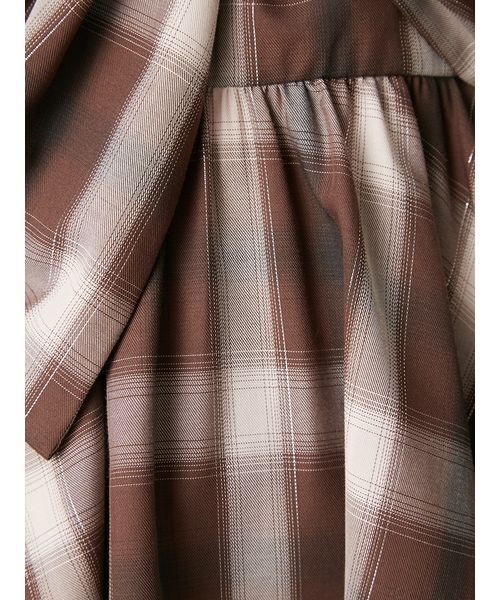 FRAY I.D（フレイアイディー）の「オンブレラメチェックリボンキャミ（キャミソール・レディース・イエロー/ブラウン/アイボリー・0/1）」の21枚目の写真