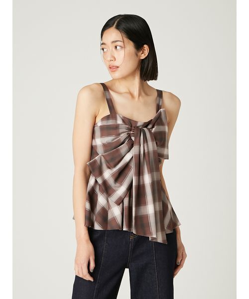オンブレラメチェックリボンキャミ（キャミソール）｜FRAY I.D（フレイ