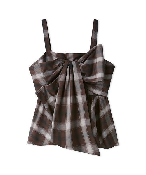セール】オンブレラメチェックリボンキャミ（キャミソール）｜FRAY I.D