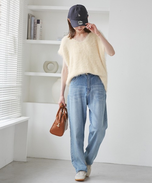 ROPE' PICNIC(ロペピクニック)の「シャギーニットベスト(ベスト・レディース・グレー/キナリ/ブラウン・FREE)」の9枚目の写真