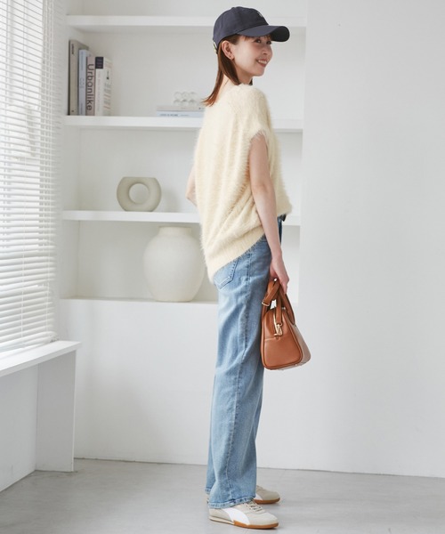 ROPE' PICNIC(ロペピクニック)の「シャギーニットベスト(ベスト・レディース・グレー/キナリ/ブラウン・FREE)」の10枚目の写真