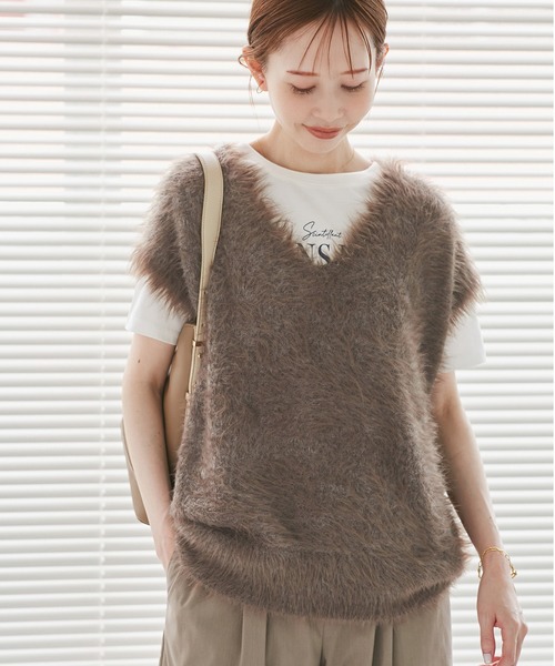セール】シャギーニットベスト（ベスト）｜ROPE' PICNIC（ロペ