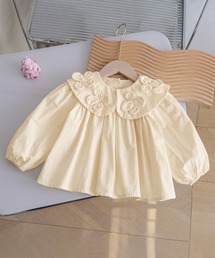 aimoha（アイモハ）の「【aimoha-KIDS-】キッズ　花びら襟コットンブラウス（シャツ/ブラウス・キッズ）」