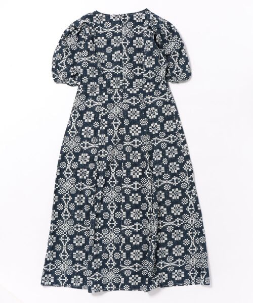 BOBO CHOSES(ボボショーズ)の「Kaleidoscope pattern evase v-neck dress(ワンピース・レディース・ネイビー・L/M/S/XL/XS)」の6枚目の写真
