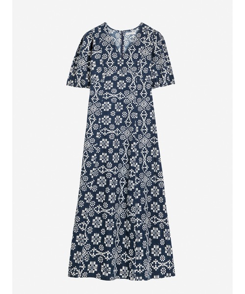 BOBO CHOSES(ボボショーズ)の「Kaleidoscope pattern evase v-neck dress(ワンピース・レディース・ネイビー・L/M/S/XL/XS)」の10枚目の写真