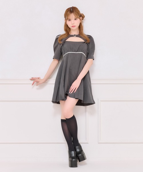 apres jour(アプレジュール)の「ショートボレロ+ミニキャミワンピース(ワンピース・レディース・ブラウン系その他/ブラック系その他/グレー・SMALL/MEDIUM/X-LARGE)」の22枚目の写真