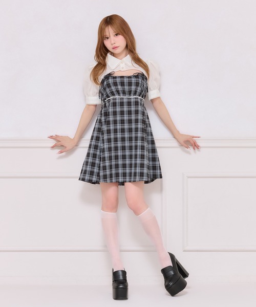 apres jour(アプレジュール)の「ショートボレロ+ミニキャミワンピース(ワンピース・レディース・ブラウン系その他/ブラック系その他/グレー・SMALL/MEDIUM/X-LARGE)」の19枚目の写真