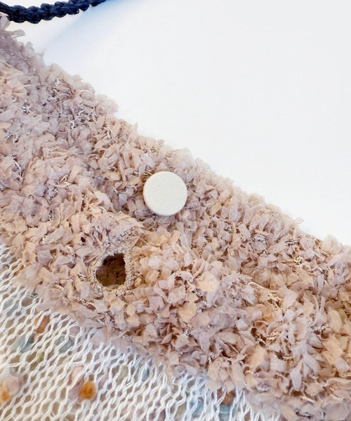 l'atelier du savon（アトリエドサボン）の「ぽつぽつ糸のcraft knitバッグ（トートバッグ・レディース・ネイビー/イエロー/オフホワイト・FREE）」の22枚目の写真