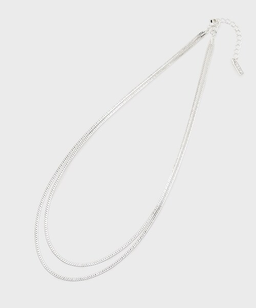 INDIVI(インディヴィ)の「レイヤードチェーンネックレス(ネックレス・レディース・シルバー/ゴールド・00)」の1枚目の写真