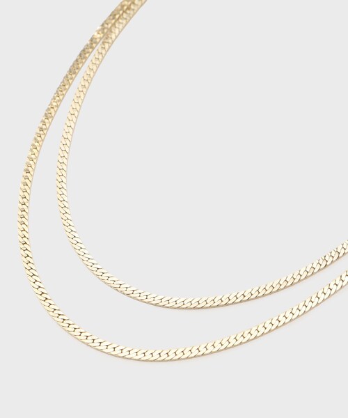 INDIVI(インディヴィ)の「レイヤードチェーンネックレス(ネックレス・レディース・シルバー/ゴールド・00)」の4枚目の写真