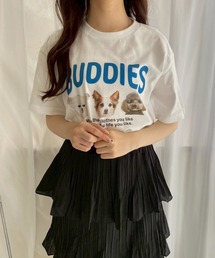 カジュアルアニマル半袖Tシャツ