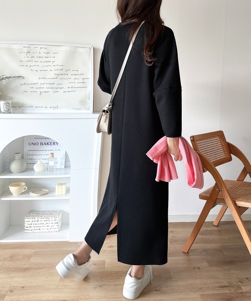 classicalelf(クラシカルエルフ)の「清楚にフェミニン、品よく抜け感。ランタンスリーブキーネックワンピース(ロング丈)(ワンピース・レディース・アイボリー/ブラック/アッシュブラウン・LARGE/X-LARGE/SMALL/MEDIUM)」の19枚目の写真