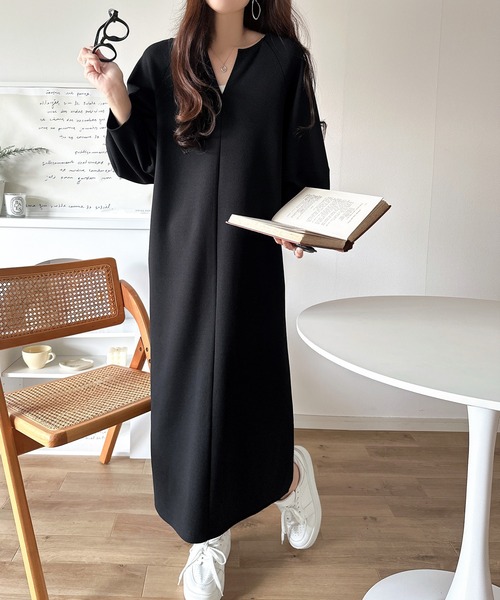 THE PAUSE ブラック　ランタン袖　立体的　ワンピース THE PAUSE ブラック ランタン袖 立体的 ワンピース