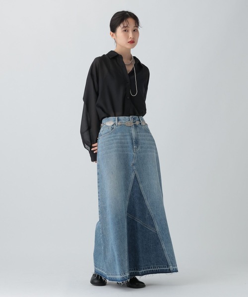 LEPSIM（レプシィム）の「コンチョチェーンベルト　576538（ベルト・レディース・シルバー・ONE SIZE）」の5枚目の写真