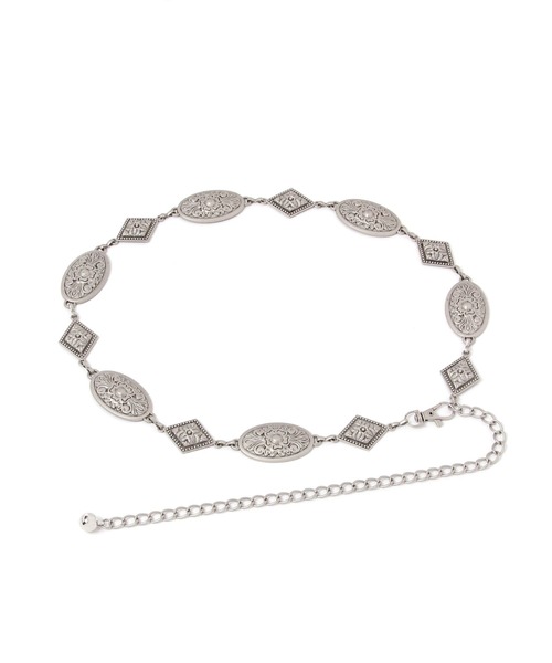 LEPSIM（レプシィム）の「コンチョチェーンベルト　576538（ベルト・レディース・シルバー・ONE SIZE）」の7枚目の写真