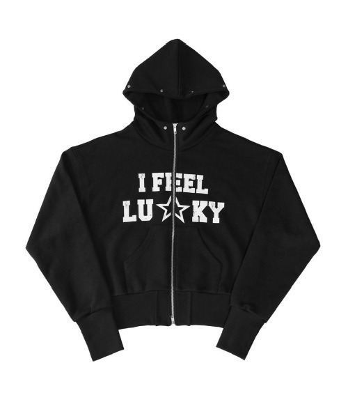 IFEELLUCKY】Lucky fur hood zip up / 【アイフィールラッキー