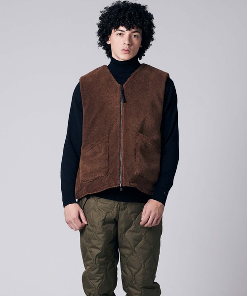 TAION(タイオン)】〈ユニセックス〉ミリタリー リバーシブル Vネック