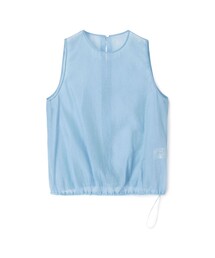 新品　タグ付き　トゥモローランド　ノースリーブブラウス　ブルー　M TOMORROWLAND｜トゥモローランドのシャツ/ブラウス（ブルー