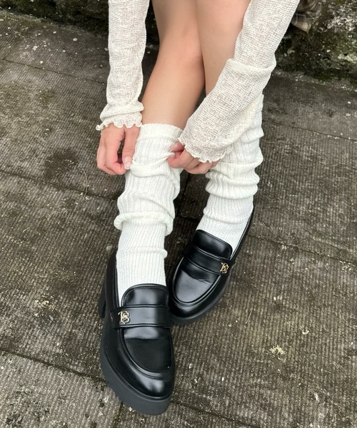 GlamLipsボリュームソールローファー ブラック S GlamLipsボリュームソールローファー ブラック S Volume ソール スニーカー