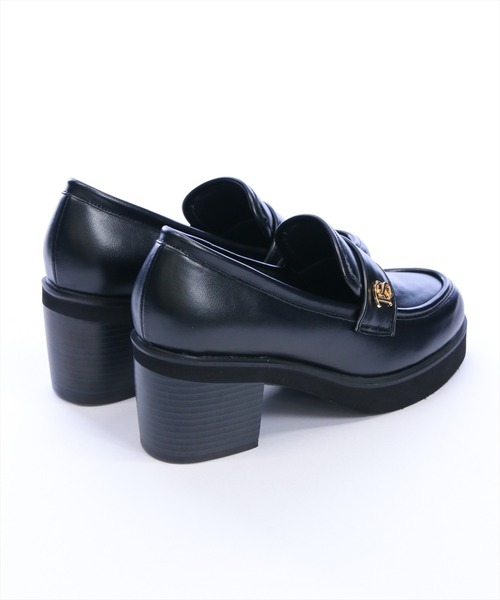 clear（クリア）の「ボリュームソールローファー[オフィスカジュアル 着回し抜群 大人 ガーリー]（ローファー・レディース・ブラック/ブラック系その他・L/M）」の3枚目の写真