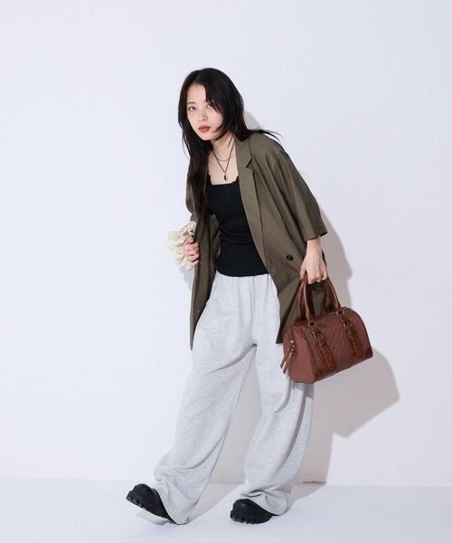 JEANASIS（ジーナシス）の「サイドゴアアンクルブーツ/581278（ブーツ・レディース・カーキ系/ブラック・MEDIUM/LARGE）」の3枚目の写真