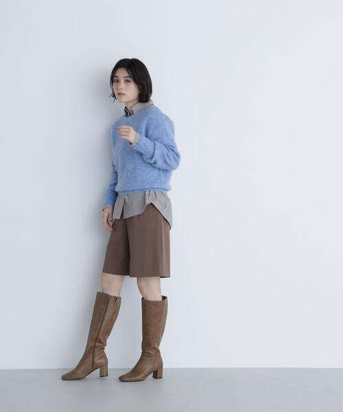 NATURAL BEAUTY BASIC(ナチュラルビューティーベーシック)の「◇ゴールドボタンフォルムシャツ(シャツ/ブラウス・レディース・ブラウン系その他/ワイン/ベージュ・FREE)」の15枚目の写真