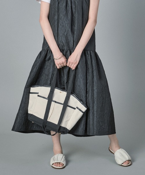 セール】K7【オーガナイザー付】ダブルハンドルキャンパストート