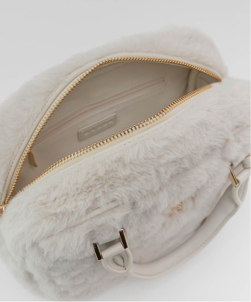 RANDA（ランダ）の「2WAY ファーキルティングボストンバッグ（ハンドバッグ・レディース・ベージュ/アイボリー/グレー・FREE）」の16枚目の写真