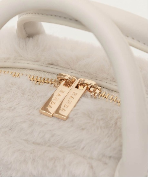 RANDA（ランダ）の「2WAY ファーキルティングボストンバッグ（ハンドバッグ・レディース・ベージュ/アイボリー/グレー・FREE）」の19枚目の写真