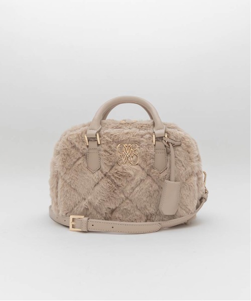 2WAY ファーキルティングボストンバッグ（ハンドバッグ）｜RANDA