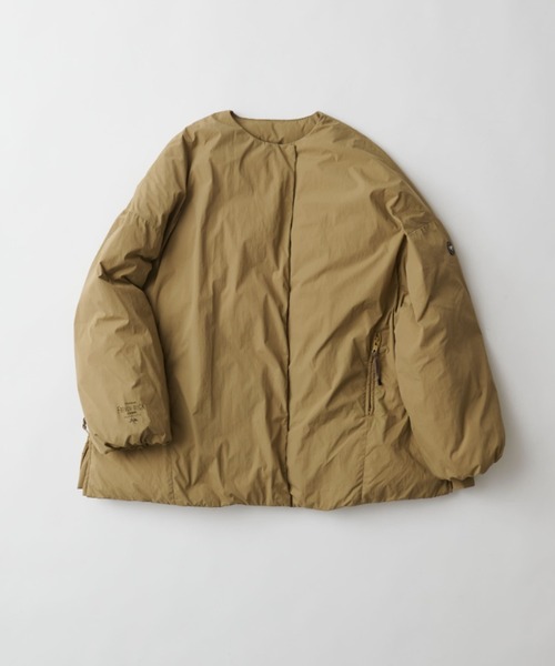 PUAL CE CIN(ピュアルセシン)の「【WEB限定】フレンチダックダウン サイドジップジャケット(ダウンジャケット/コート・レディース・スミクロ/ベージュ・FREE)」の6枚目の写真