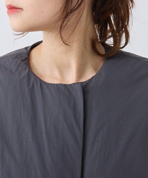 PUAL CE CIN(ピュアルセシン)の「【WEB限定】フレンチダックダウン サイドジップジャケット(ダウンジャケット/コート・レディース・スミクロ/ベージュ・FREE)」の17枚目の写真