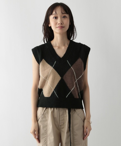 FOUND GOOD(ファウンドグッド)の「デカガイルニットベスト(ベスト・レディース・ブラック/ネイビー・L/M)」の18枚目の写真