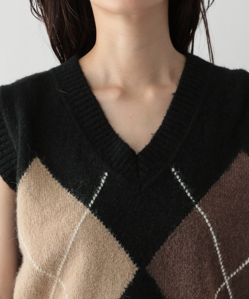 FOUND GOOD(ファウンドグッド)の「デカガイルニットベスト(ベスト・レディース・ブラック/ネイビー・L/M)」の21枚目の写真