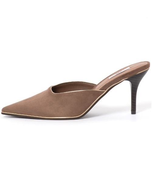 R&E（アールアンドイー）の「【R&E】ゴールドパイピングミュールパンプス（パンプス・レディース・ブラック/モカ/カーキ・M/S/LL/L）」の14枚目の写真