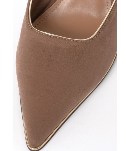 R&E（アールアンドイー）の「【R&E】ゴールドパイピングミュールパンプス（パンプス・レディース・ブラック/モカ/カーキ・M/S/LL/L）」の17枚目の写真