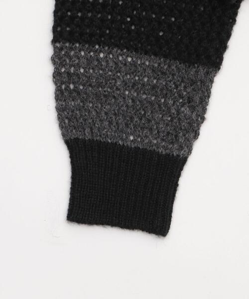 WEGO(ウィゴー)の「WEGO/モヘアタッチ2WAYワンショルニット(ニット/セーター・レディース・グレー系その他5/ブラック/アイボリー・FREE)」の8枚目の写真