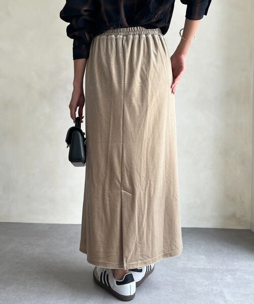Chez toi(シェトワ)の「ベロアナロースカート(スカート・レディース・ブラウン/ベージュ/イエロー・FREE)」の21枚目の写真